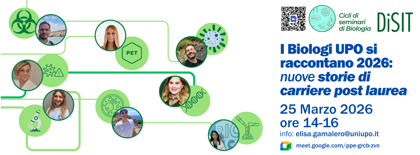 "I Biologi UPO si raccontano": torna l'incontro per scoprire le opportunità professionali dopo la laurea