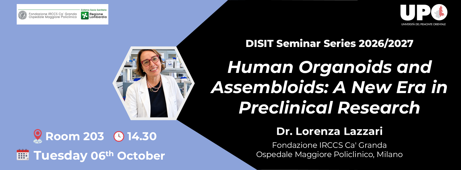 DISIT Seminar Series - 06.10.26 ore 14:30 Aula 203