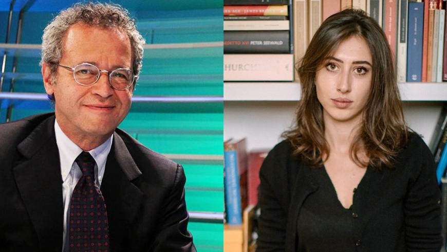 Enrico Mentana e Cecilia Sala